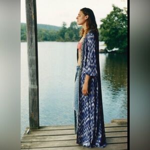 Anthropologie Vale Shirt Dress Patterned Long Sleeve Dress